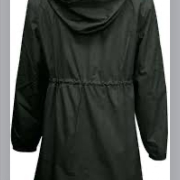 Zeagoo women's waterproof long rain jacket with a cinch waist NWT Size XXL - Picture 2 of 7
